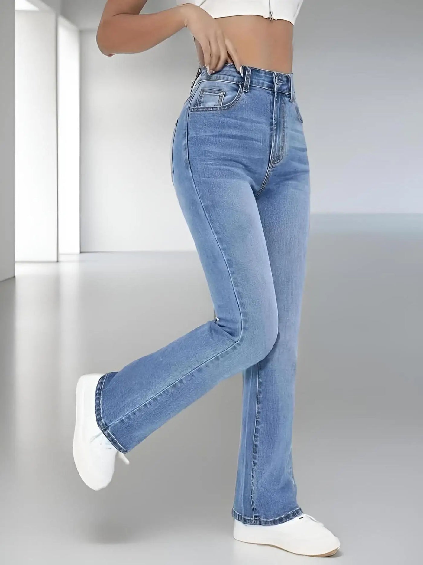 Calça Jeans Feminina Cintura Alta - The Mara Store 